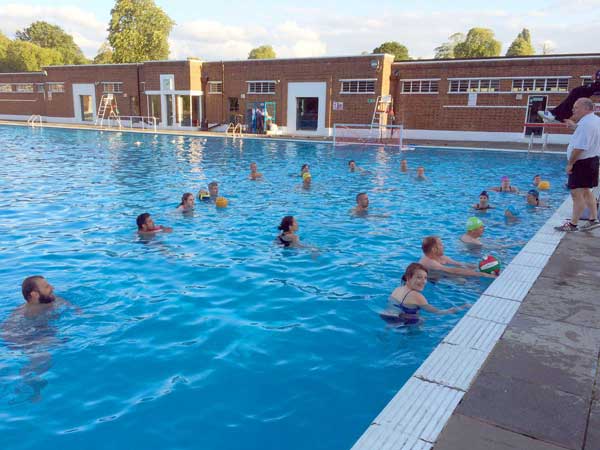 Water Polo at Brockwell Lido, South London