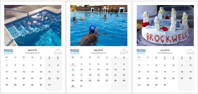 Brockwell Lido Swimming Club April to June