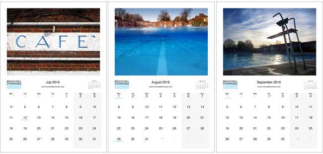 Brockwell Lido Swimming Club July to September