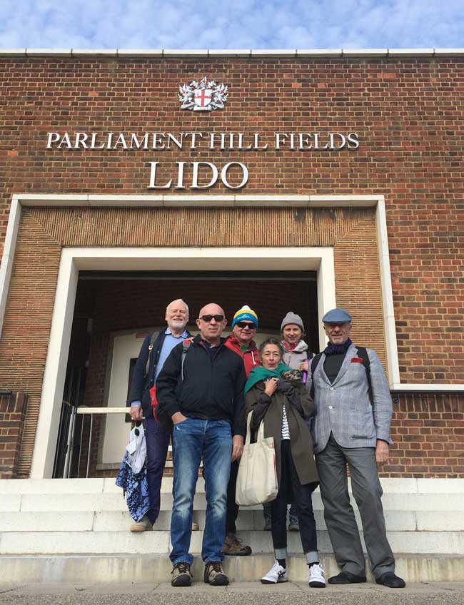 Brockwell Lido Swimmers at Parliament Hill Lido