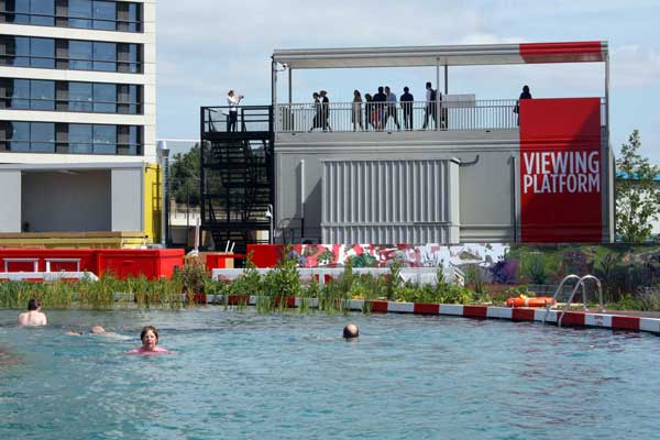 Viewing gallery at Kings Cross Ponds