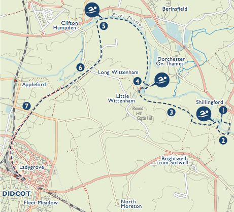 Swimmers from the Lido will be walking to Didcot