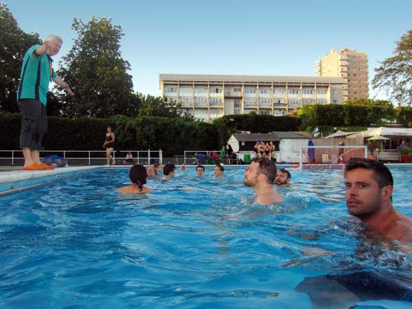 A second evening of Water Polo at Brockwell LIdo