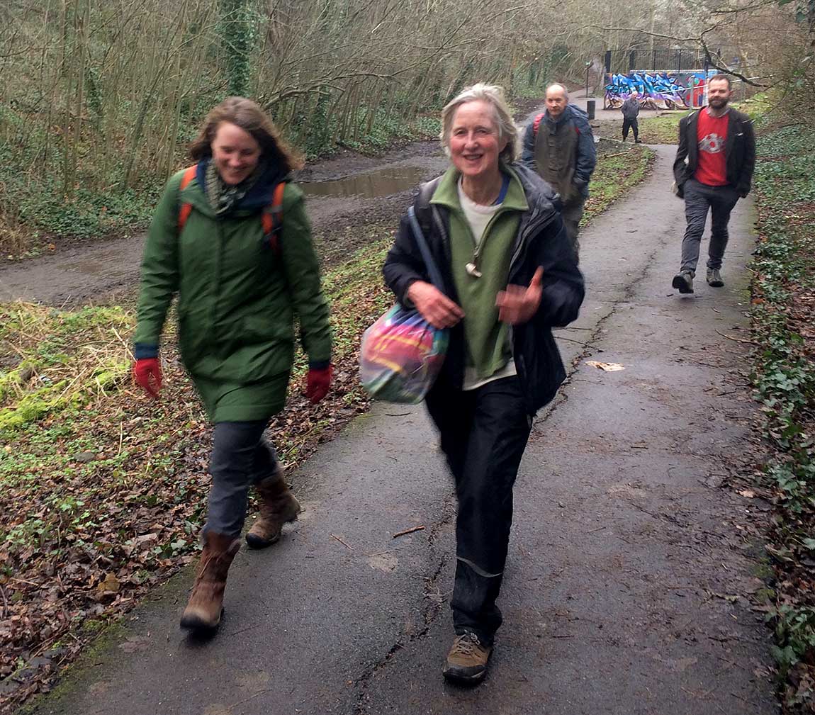 Brockwell Swimmers hit the path at the Winter Walk/Swim