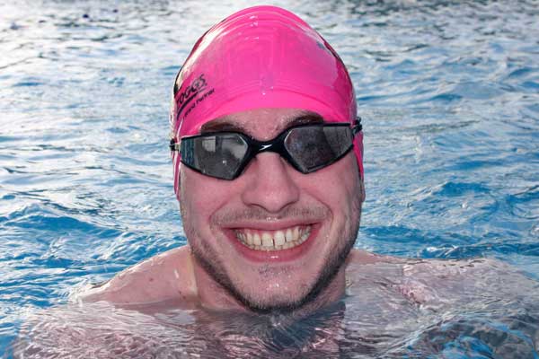 Brockwell Lido swimmer Calum at Swimathon 2015