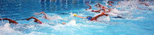 Brockwell Swimmers' Clive heading up the rear.