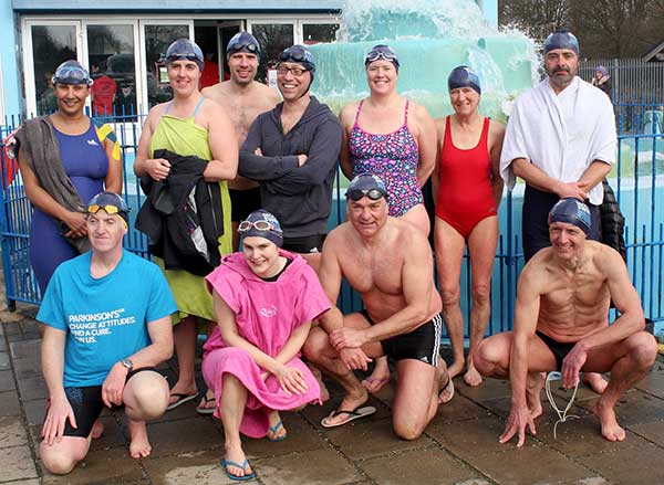 Brockwell Lido Swimmers racing at Tooting Bec Lido